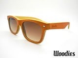 ORANGE BAMBOO WOOD SUNGLASSES