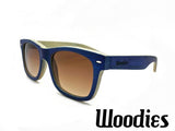 NAVY BAMBOO WOOD SUNGLASSES