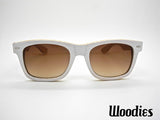 WHITE BAMBOO WOOD SUNGLASSES